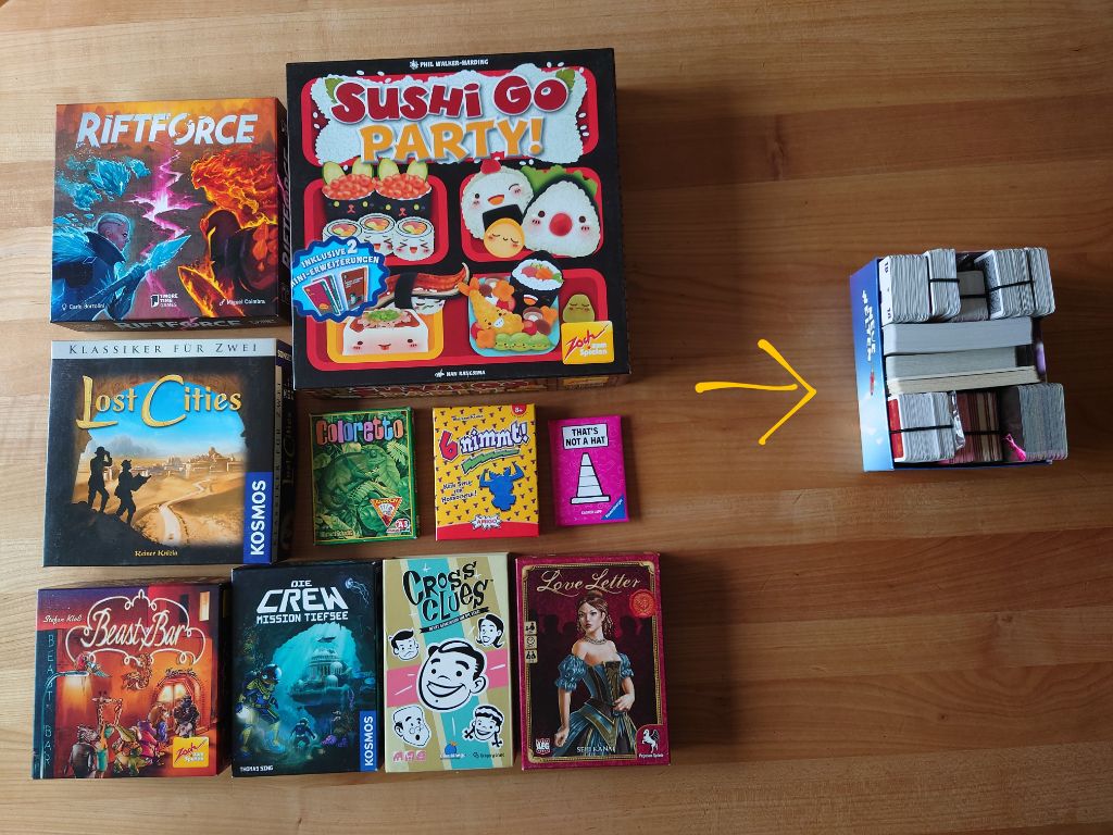 Eine mögliche Auswahl, dicht gepackt.